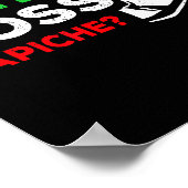 Funny I'm The Boss Italian Nonna Nonno Cache Humor Poster (Hoek)