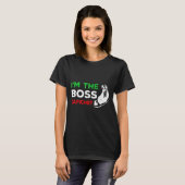 Funny I'm The Boss Italian Nonna Nonno Cache Humor T-shirt (Voorkant volledig)