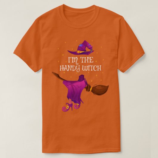 Funny Im The Handy Witch Halloween 4590459 T-shirt (Design voorkant)
