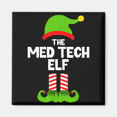 Funny I'm The Med Tech Elf Christmas Xmas Medical  Magneet (Voorkant)