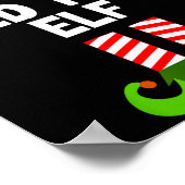 Funny I'm The Med Tech Elf Christmas Xmas Medical  Poster (Hoek)