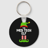 Funny I'm The Med Tech Elf Christmas Xmas Medical  Sleutelhanger (Voorkant)