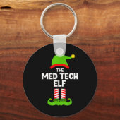 Funny I'm The Med Tech Elf Christmas Xmas Medical  Sleutelhanger (Voorkant)