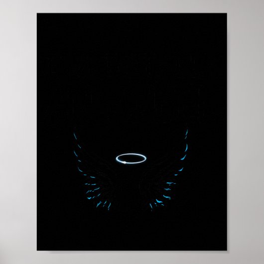 Funny I'm Totally An Angel Funny Halloween Christm Poster (Voorkant)