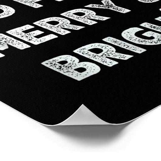 Funny I'm Trying To Feel Merry And Bright Matching Poster (Hoek)