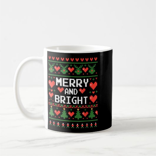 Funny I'm Trying To Feel Merry Xmas Bright Matchin Koffiemok (Links)