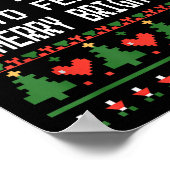Funny I'm Trying To Feel Merry Xmas Bright Matchin Poster (Hoek)