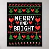 Funny I'm Trying To Feel Merry Xmas Bright Matchin Poster (Voorkant)