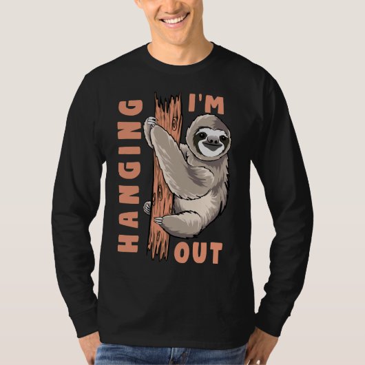 Funny I'm uit Sloth T-shirt (Voorkant)
