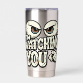 Funny "I'M WATCHING YOU" Retro Eyes Coffee Mug - O Geïsoleerde Drinkbeker (Voorkant)