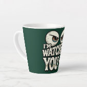 Funny "I'M WATCHING YOU" Retro Eyes Coffee Mug - O Latte Mok (Linkerhoek)
