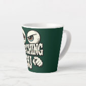 Funny "I'M WATCHING YOU" Retro Eyes Coffee Mug - O Latte Mok (Rechterhoek)