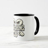Funny "I'M WATCHING YOU" Retro Eyes Coffee Mug - O Mok (Voorkant rechts)
