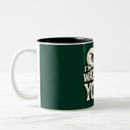 Funny "I'M WATCHING YOU" Retro Eyes Coffee Mug - O Tweekleurige Koffiemok