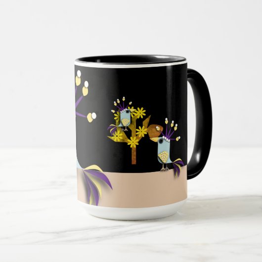 Funny Imagary Birds Mok (Voorkant rechts)