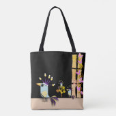 Funny Imagary Birds Tote Bag (Achterkant)