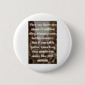 Funny Immigration Ronde Button 5,7 Cm (Voorkant)