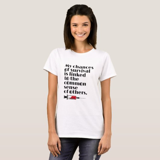 Funny Immunisation T-shirt (Voorkant volledig)