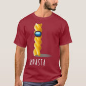 Funny Impasta Imposter Suss gaming Shhhhh T-shirt (Voorkant)