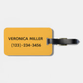 Funny Impatient Cat Bagagelabel (Achterkant horizontaal)