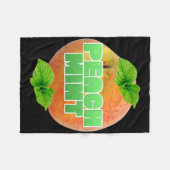 Funny Impeach Trump Peach Mint President Pun Impea Fleece Deken (Voorkant (Horizontaal))