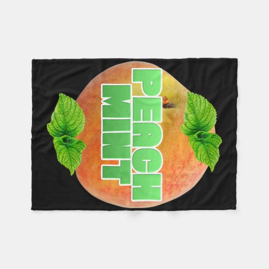 Funny Impeach Trump Peach Mint President Pun Impea Fleece Deken (Voorkant (Horizontaal))