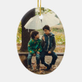 Funny In mijn verdediging had ik geen toezicht op  Keramisch Ornament (Achterkant)