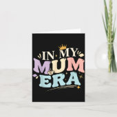 Funny In My Blue Mum Era Cool Mom Mother's Day  Kaart (Voorkant)