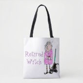 Funny In ruste Witch Halloween Canvas tas (Voorkant)