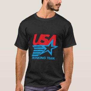 Funny Independence Day T Shirt USA Drink Team 4
