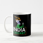 Funny India Flag Cricket Supporters Tee Indian Cri Koffiemok (Links)