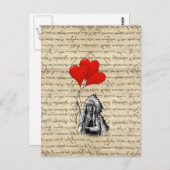 Funny Indian Chief and hartballonnen Briefkaart (Voorkant / Achterkant)