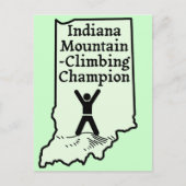 Funny Indiana Mountain Climate Champion Briefkaart (Voorkant)