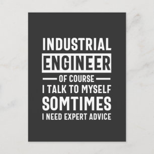 Funny Industrial Engineer Gift Briefkaart