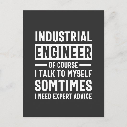Funny Industrial Engineer Gift Briefkaart (Voorkant)