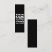 Funny Industrial Engineer Gift Klantenkaartje (Voorkant / Achterkant)