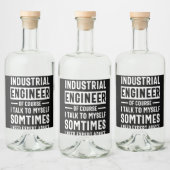 Funny Industrial Engineer Gift Likeurfles Etiket (Flessen)