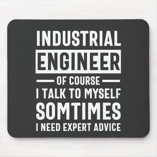 Funny Industrial Engineer Gift Muismat (Voorkant)