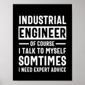 Funny Industrial Engineer Gift Poster (Voorkant)