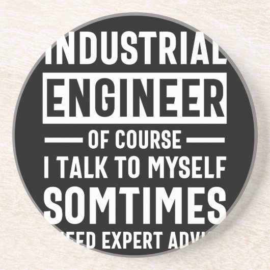 Funny Industrial Engineer Gift Zandsteen Onderzetter (Voorkant)