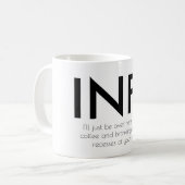 Funny INFJ - Je geest doorbladeren | Mok (Voorkant links)