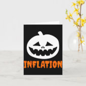 Funny Inflation Halloween Costume Couple Matching  Kaart (Gele Bloem)