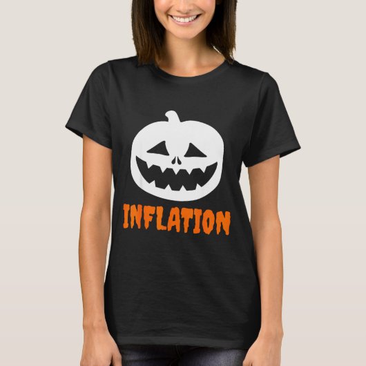 Funny Inflation Halloween Costume Couple Matching T-shirt (Voorkant)