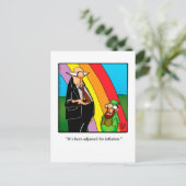 Funny Inflation Humor Briefkaart (Staand voorkant)