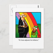 Funny Inflation Humor Briefkaart (Voorkant / Achterkant)