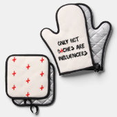 Funny Influencer Quote Gift For Home Decor  Ovenwant & Pannenlap Set (Voorkant / Achterkant)