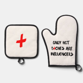 Funny Influencer Quote Gift For Home Decor  Ovenwant & Pannenlap Set