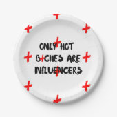 Funny Influencer Quote Pillow For Home Decor Papieren Bordje (Voorkant)
