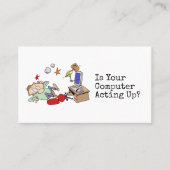 Funny Informal Computer Specialist Visitekaartje (Voorkant)