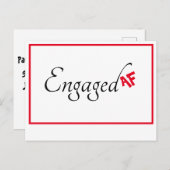 Funny Informal Verloving Aankondiging Briefkaart (Voorkant / Achterkant)